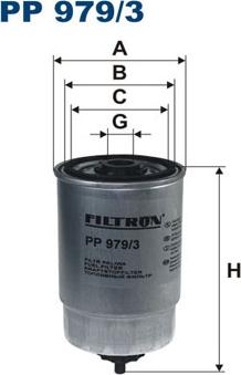 Filtron PP979/3 - Топливный фильтр parts5.com