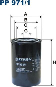 Filtron PP971/1 - Топливный фильтр parts5.com