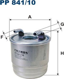 Filtron PP841/10 - Топливный фильтр parts5.com