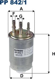 Filtron PP 842/1 - Топливный фильтр parts5.com