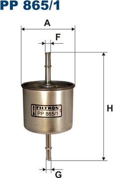 Filtron PP865/1 - Топливный фильтр parts5.com