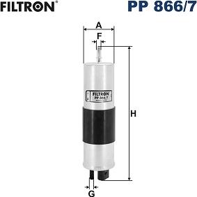 Filtron PP 866/7 - Топливный фильтр parts5.com