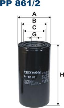 Filtron PP861/2 - Топливный фильтр parts5.com