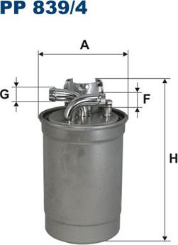 Filtron PP839/4 - Топливный фильтр parts5.com