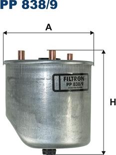 Filtron PP838/9 - Топливный фильтр parts5.com