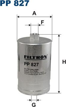 Filtron PP827 - Топливный фильтр parts5.com