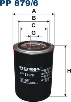 Filtron PP879/6 - Топливный фильтр parts5.com