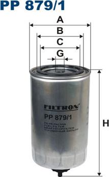 Filtron PP879/1 - Топливный фильтр parts5.com