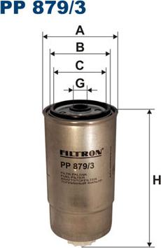 Filtron PP879/3 - Топливный фильтр parts5.com