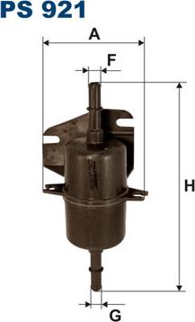 Filtron PS921 - Топливный фильтр parts5.com