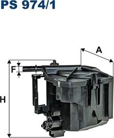 Filtron PS974/1 - Filtro combustible parts5.com