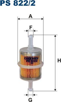 Filtron PS822/2 - Топливный фильтр parts5.com