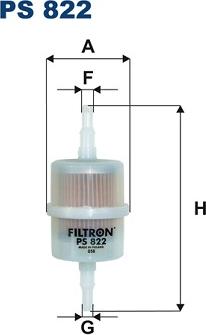 Filtron PS822 - Топливный фильтр parts5.com