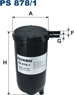 Filtron PS878/1 - Топливный фильтр parts5.com