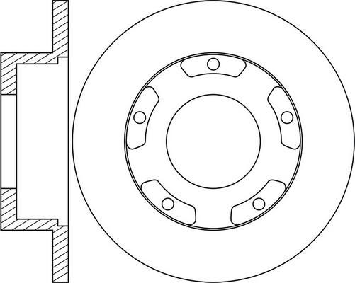 TRW DF6510S - Тормозной диск parts5.com