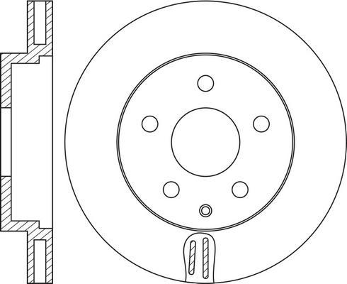 Delphi BG4712C - Тормозной диск parts5.com