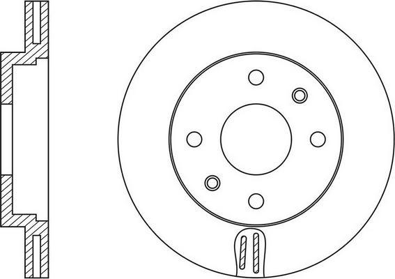 Delphi BG2387 - Тормозной диск parts5.com