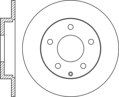 MAZDA GA8Y-26-51 - Тормозной диск parts5.com