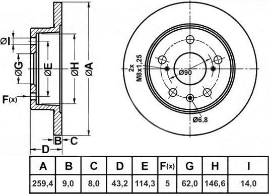 A.B.S. 18399 - Тормозной диск parts5.com