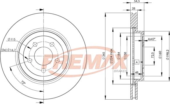 FREMAX BD-9197 - Тормозной диск parts5.com