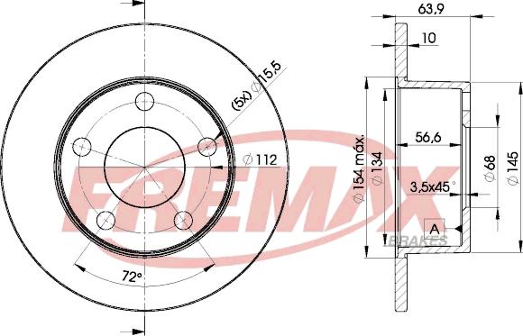 FREMAX BD-4060 - Тормозной диск parts5.com