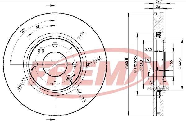 FREMAX BD-4752 - Тормозной диск parts5.com