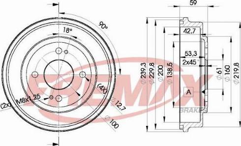 FREMAX BD-4726-KT - Тормозной барабан parts5.com