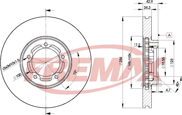 FREMAX BD-5610 - Тормозной диск parts5.com