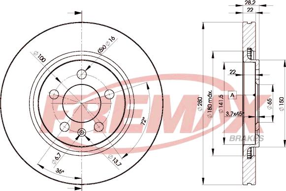 FREMAX BD-5031 - Тормозной диск parts5.com