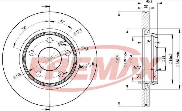 FREMAX BD-5301 - Тормозной диск parts5.com