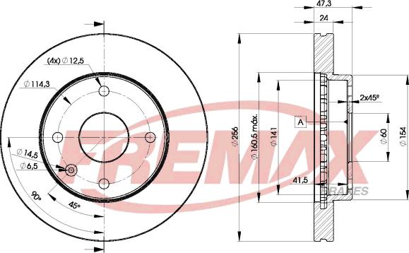 FREMAX BD-8338 - Тормозной диск parts5.com