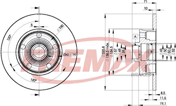 FREMAX BD-3576 - Тормозной диск parts5.com