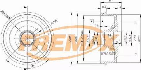 FREMAX BD-3030 - Тормозной барабан parts5.com