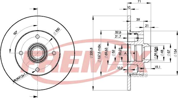 FREMAX BD-3393 - Тормозной диск parts5.com