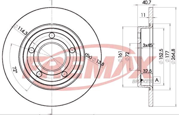 FREMAX BD-3275 - Тормозной диск parts5.com