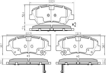 FREMAX FBP-5810 - Тормозные колодки, дисковые, комплект parts5.com