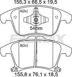 FREMAX FBP-0001 - Тормозные колодки, дисковые, комплект parts5.com