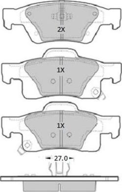 FREMAX FBP-1941 - Тормозные колодки, дисковые, комплект parts5.com