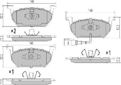 FREMAX FBP-1969 - Тормозные колодки, дисковые, комплект parts5.com