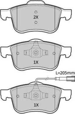 FREMAX FBP-1935 - Тормозные колодки, дисковые, комплект parts5.com