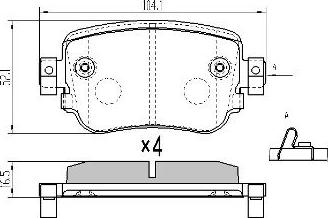 FREMAX FBP-1975 - Тормозные колодки, дисковые, комплект parts5.com