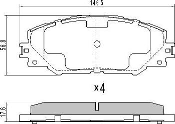 FREMAX FBP-1568 - Тормозные колодки, дисковые, комплект parts5.com