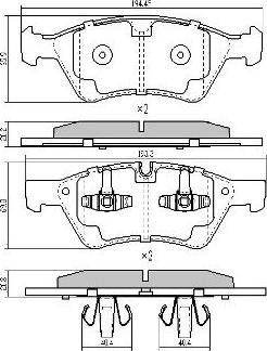 FREMAX FBP-1522 - Тормозные колодки, дисковые, комплект parts5.com