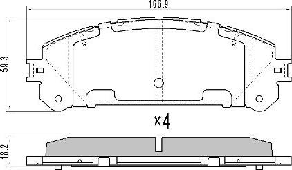 FREMAX FBP-1657 - Тормозные колодки, дисковые, комплект parts5.com