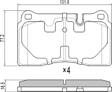 FREMAX FBP-1675 - Тормозные колодки, дисковые, комплект parts5.com