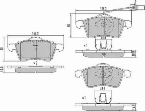 FREMAX FBP-1061-01 - Тормозные колодки, дисковые, комплект parts5.com