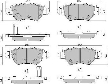 FREMAX FBP-1082 - Тормозные колодки, дисковые, комплект parts5.com