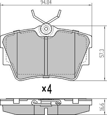 FREMAX FBP-1152 - Тормозные колодки, дисковые, комплект parts5.com