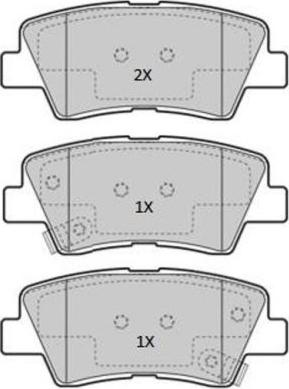 FREMAX FBP-1867 - Тормозные колодки, дисковые, комплект parts5.com