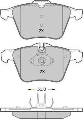 FREMAX FBP-1811 - Тормозные колодки, дисковые, комплект parts5.com